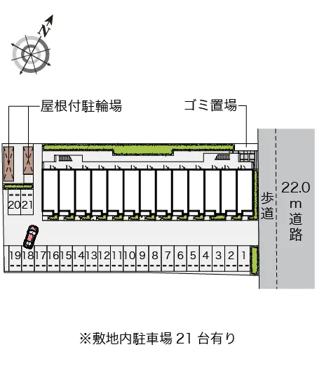 ★手数料０円★上尾市原市　月極駐車場（LP）